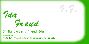 ida freud business card